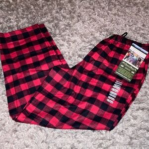 Classic red buffalo flannel Company lounge sleep flannel pants men’s women’s XS